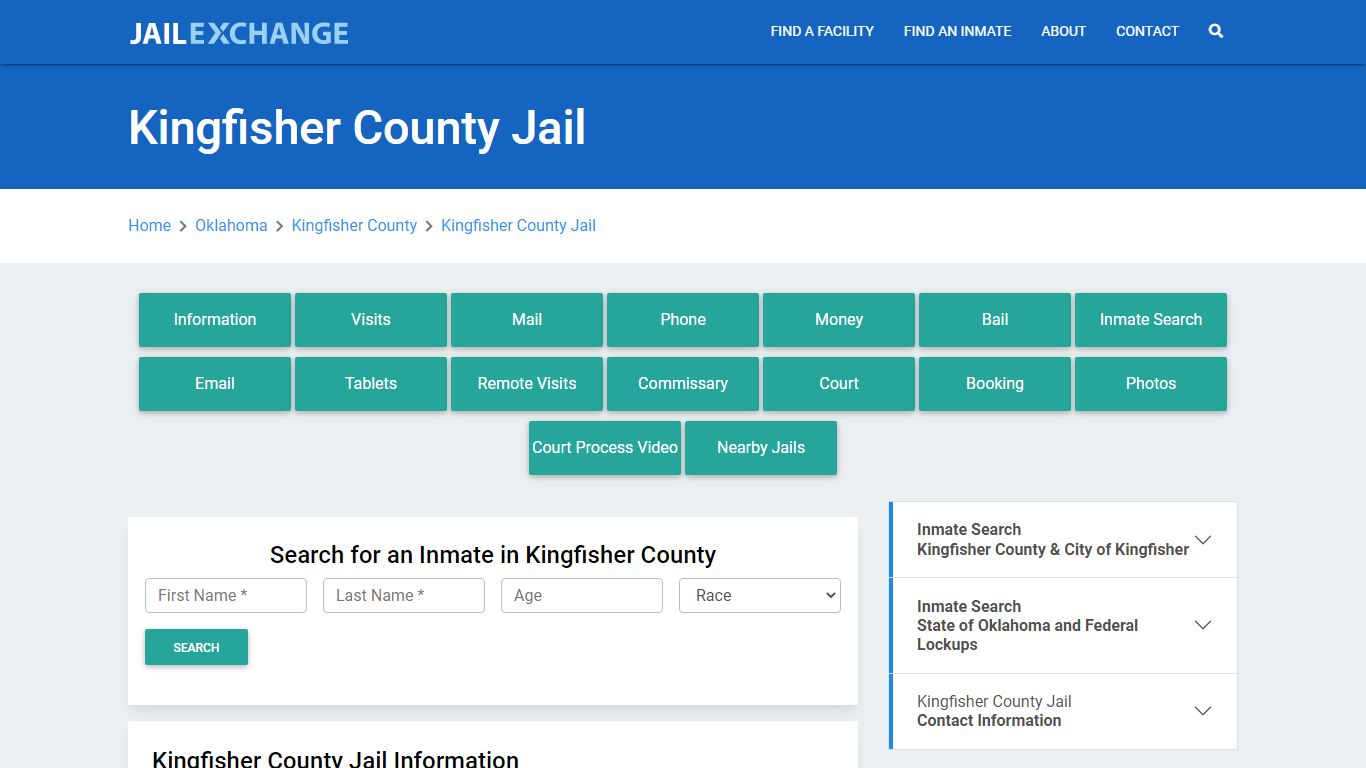 Kingfisher County Jail Roster Lookup, OK, Inmate Search