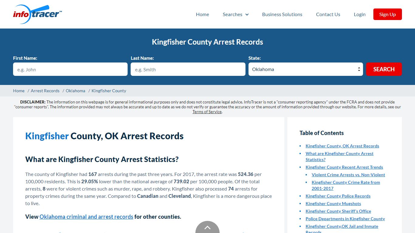 Kingfisher County, OK Arrests, Mugshots & Jail Records - InfoTracer